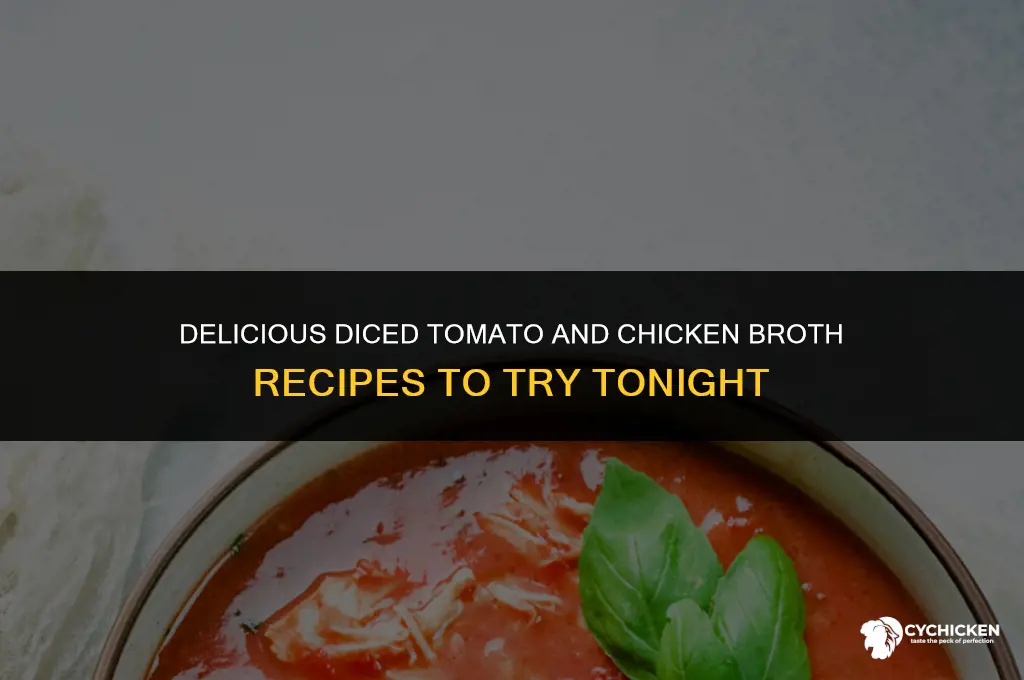 what can i make with diced tomatoes and chicken broth