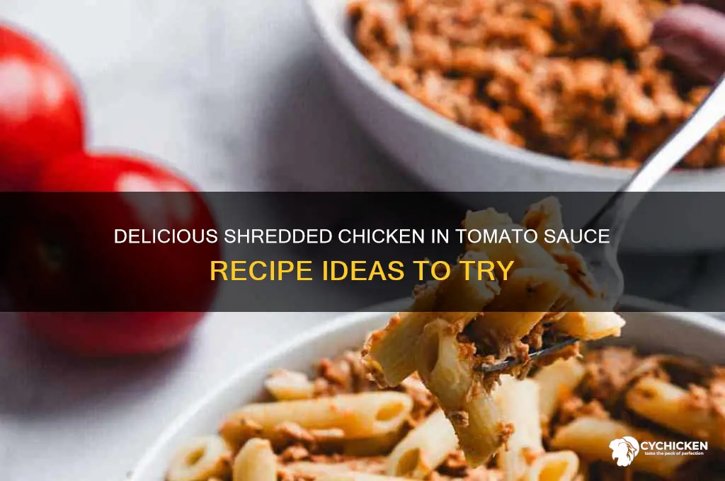 what can i make with shredded chicken in tomato sauce