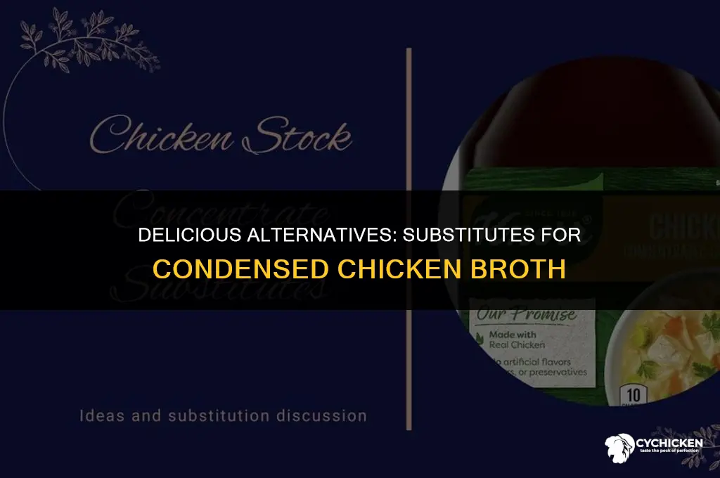 what can i substitute for condensed chicken broth