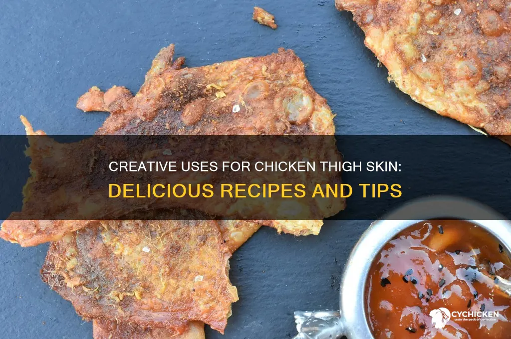 what can you do with the skin from chicken thighs