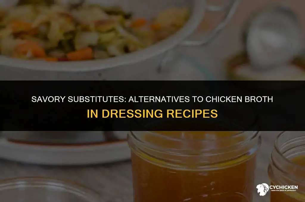 what can you substitiute for chicken broth in dressing
