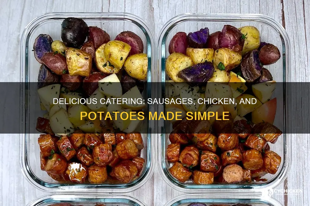 what catering made sausages and chicken and potatoes