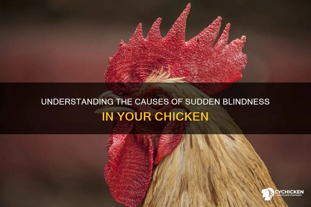 what caused my chicken to go blind