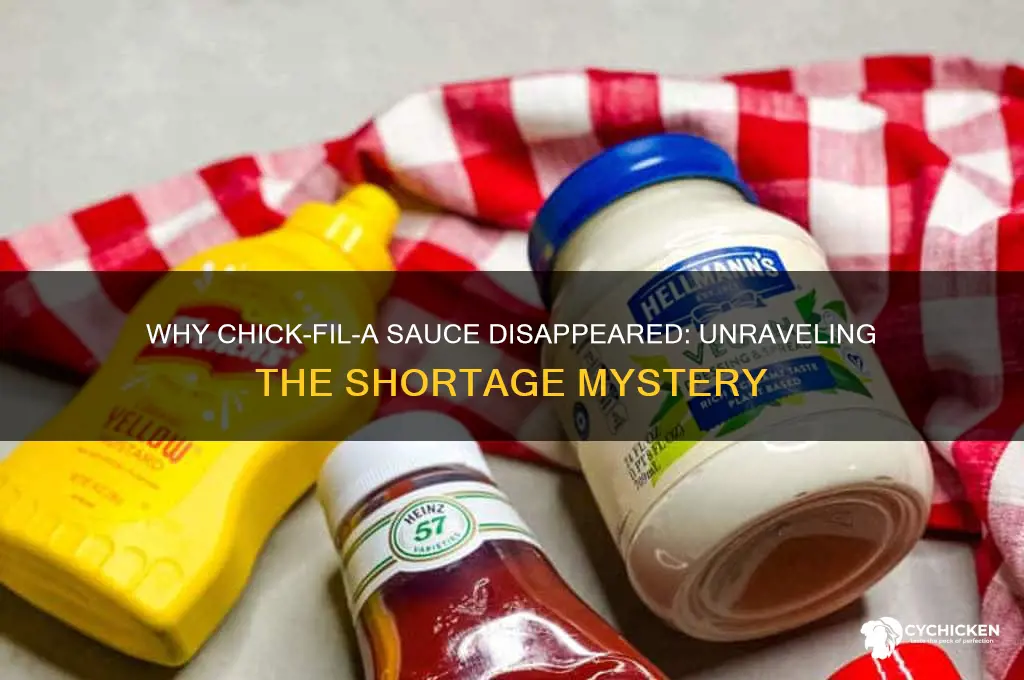what caused the chick fil a sauce shortage