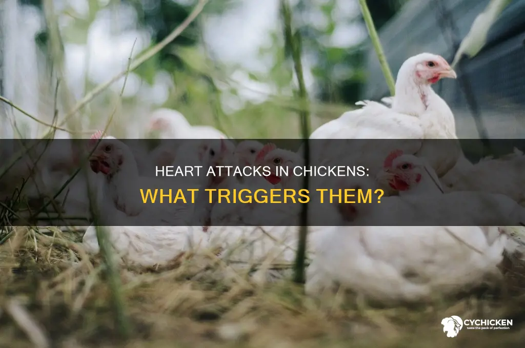 what causes a chicken to have a heart attack