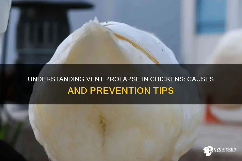 what causes a chicken to have a prolapse