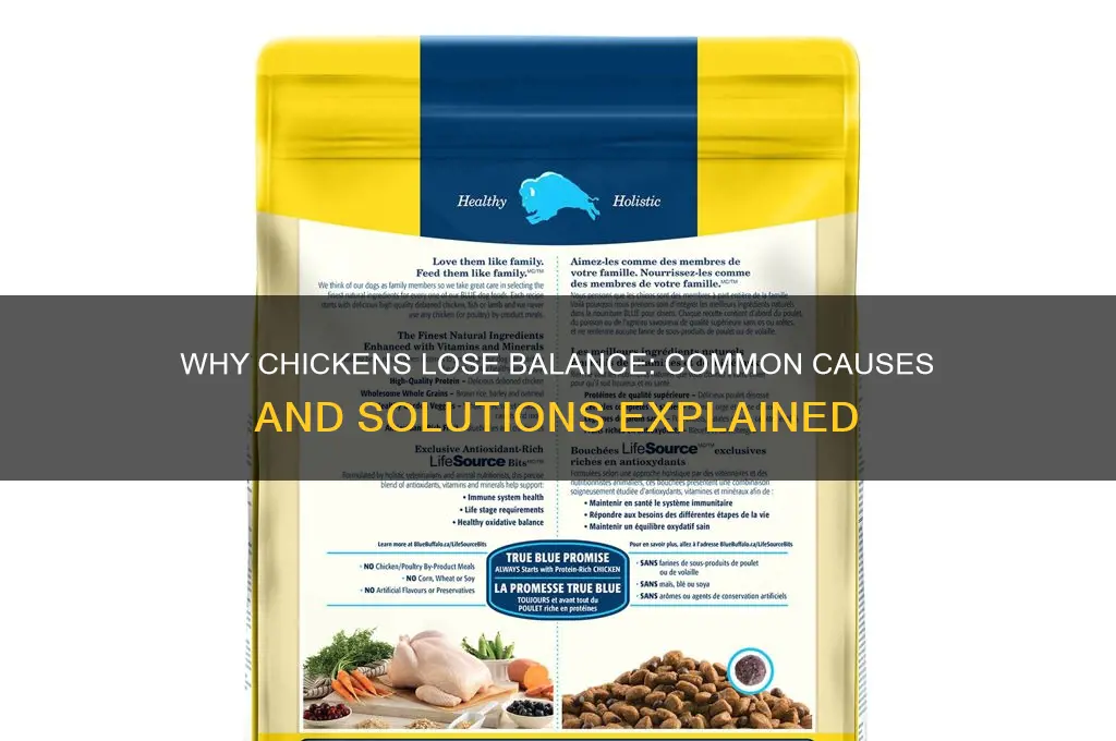 what causes a chicken to lose balance