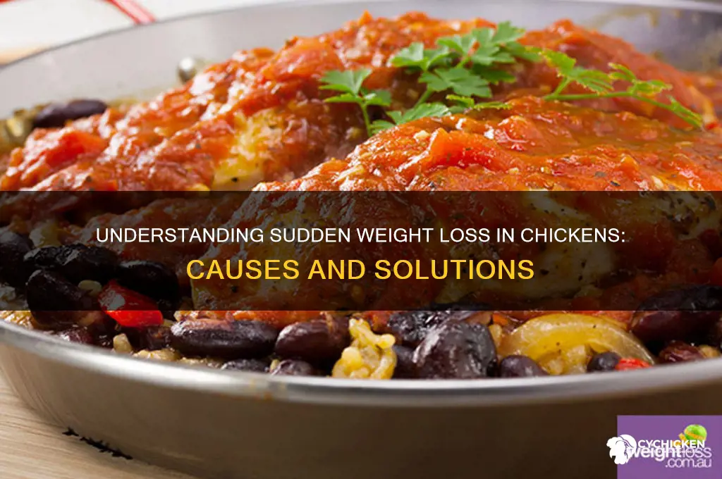 what causes a chicken to lose weight