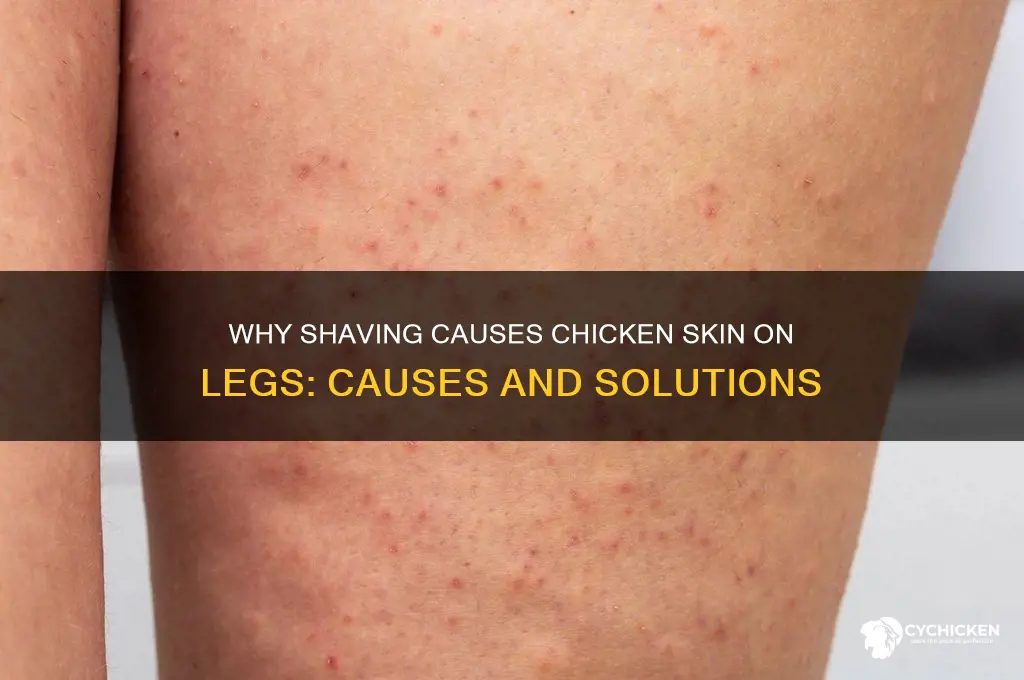 what causes chicken skin on legs after shaving