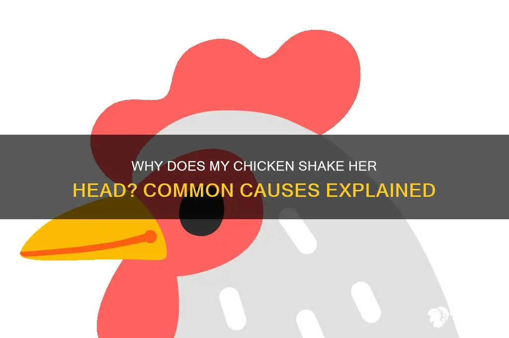 what causes my chicken to shake her head