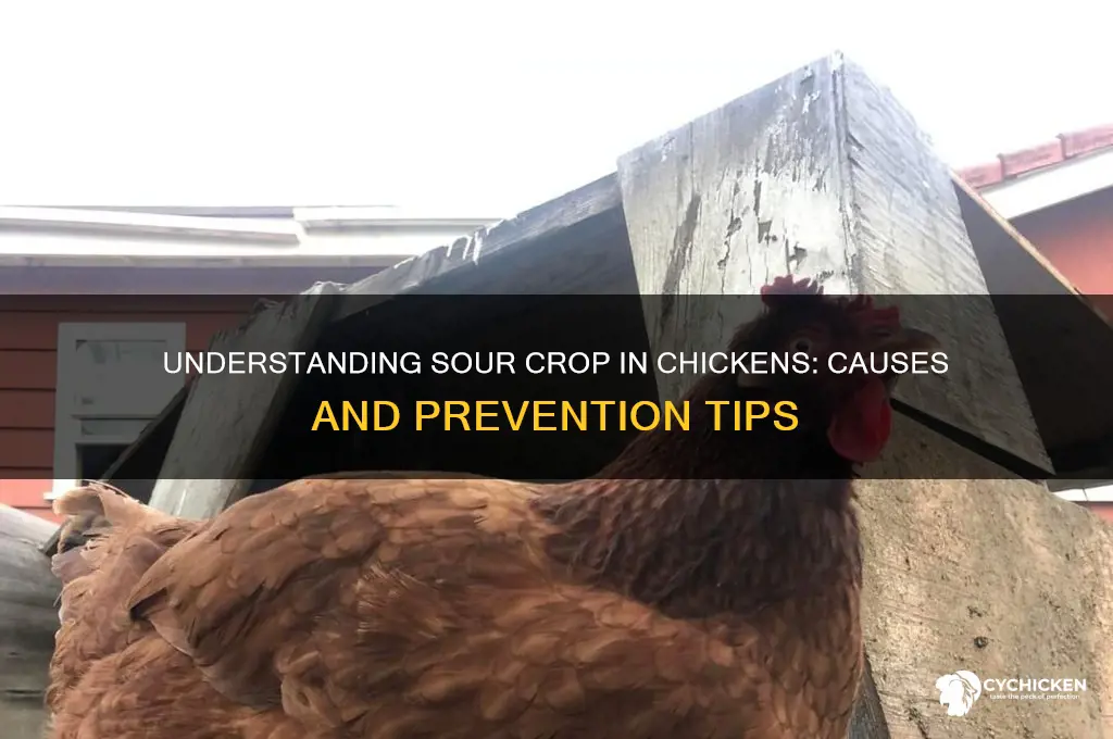 what causes sour crop in a chicken