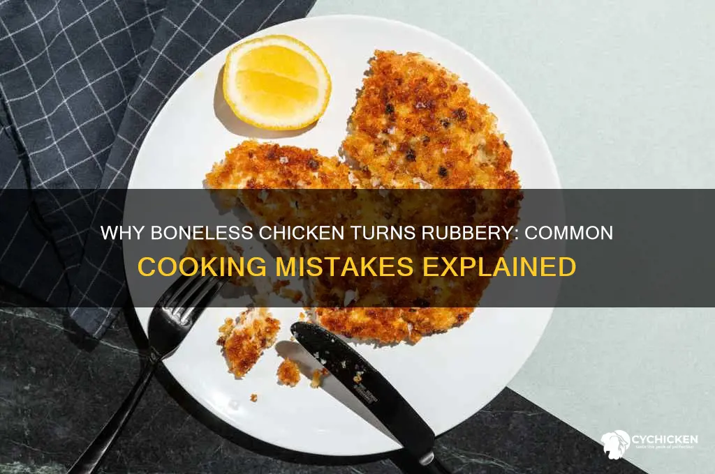 what cayses boneless chicken to be rubbery