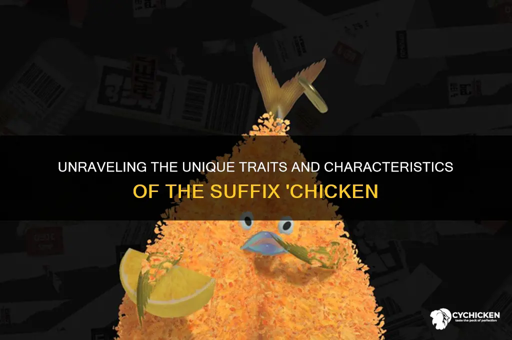 what characteristics does the suffix chicken have