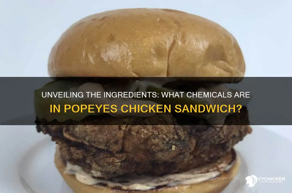 what chemicals are in popeyes chicken sandwich