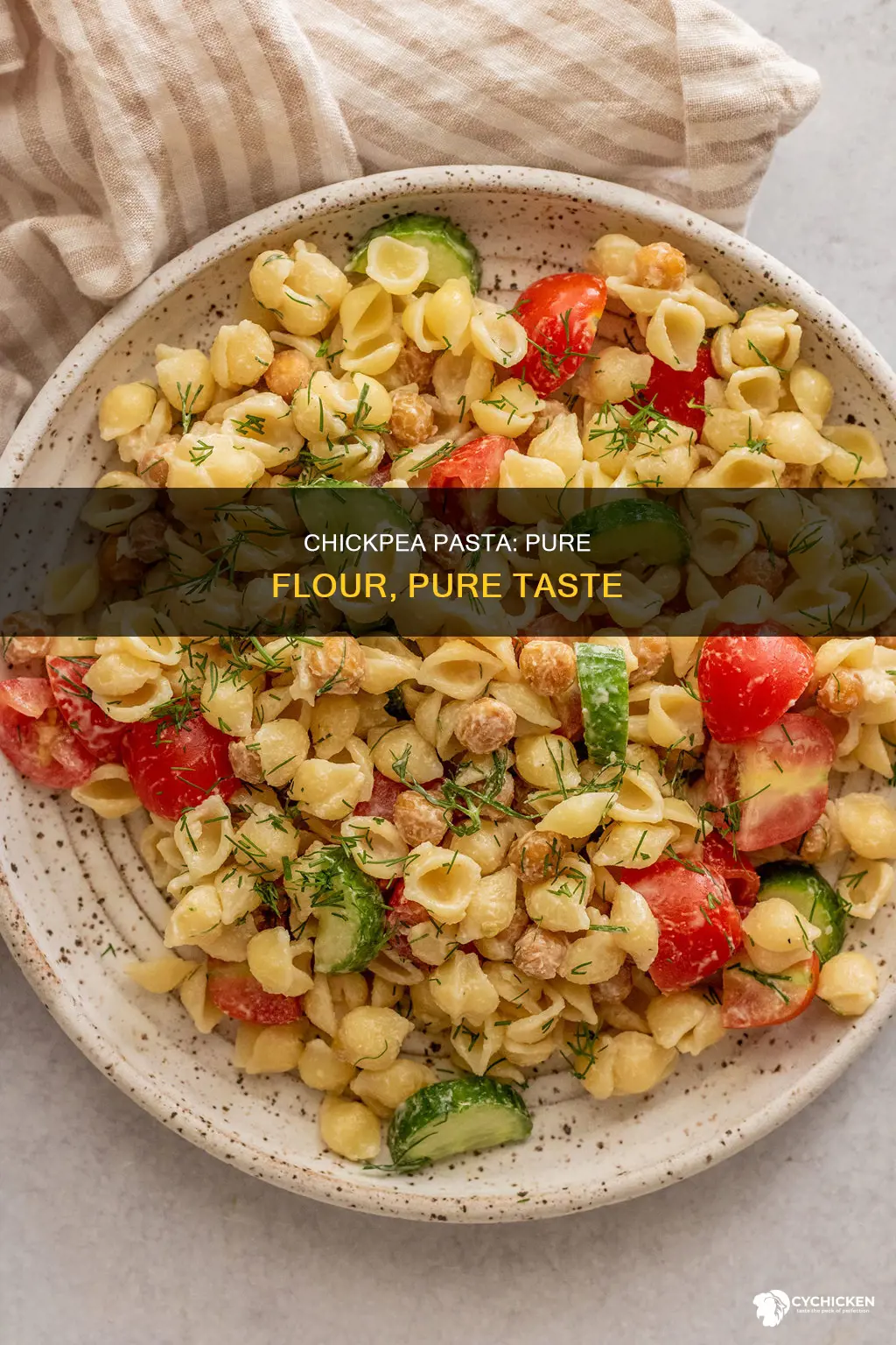what chick pea pasta is only made with chickpea flour