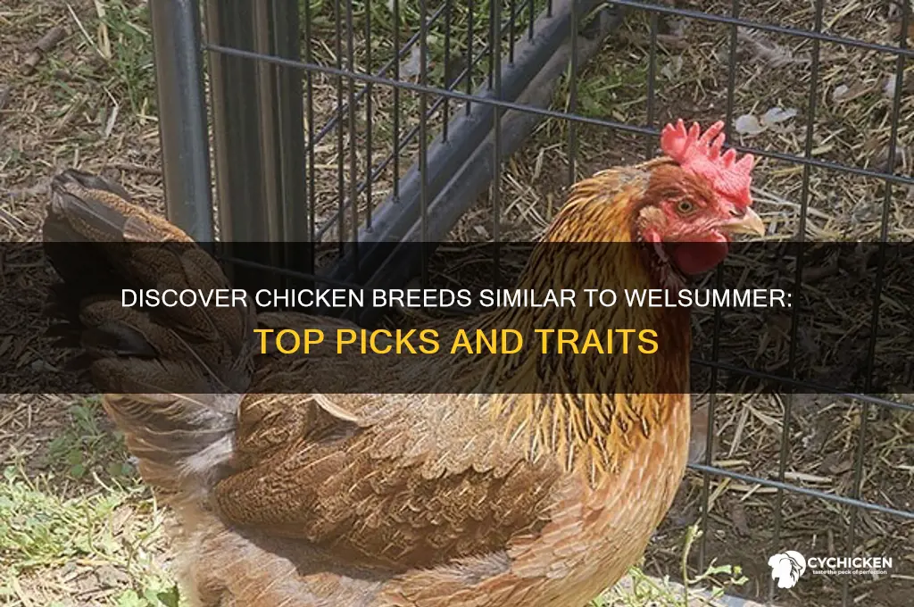 what chicken breed is similar to welsummer