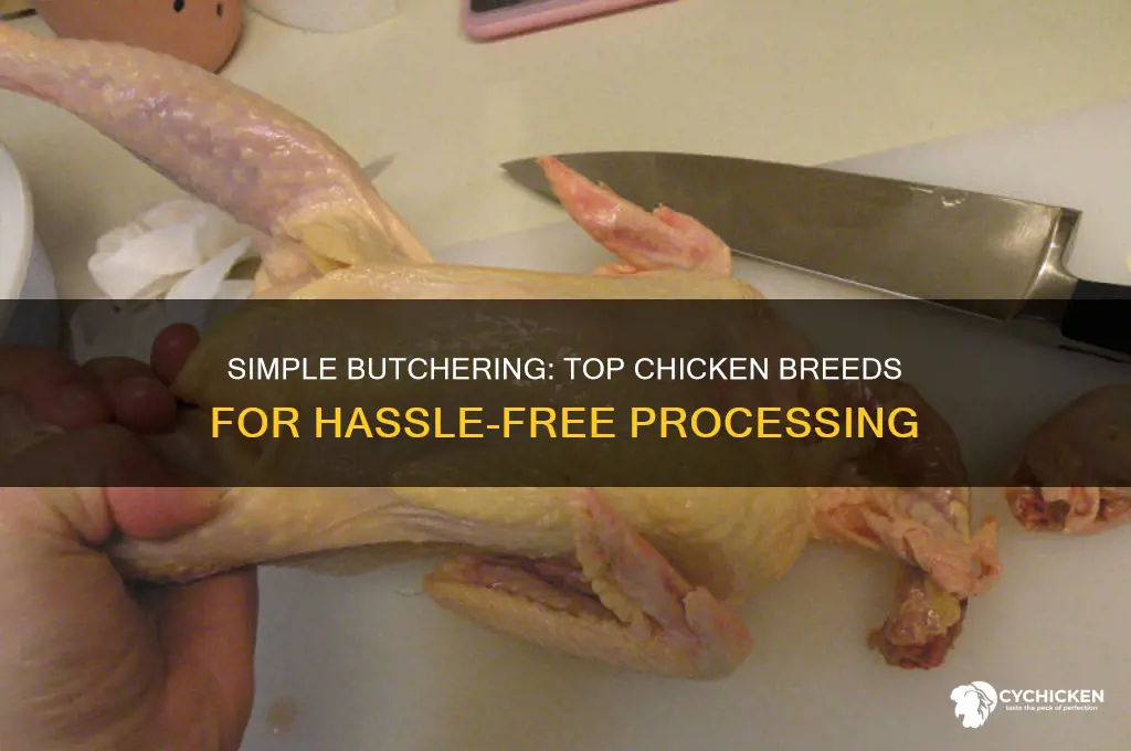 what chicken breeds are easy to butcher