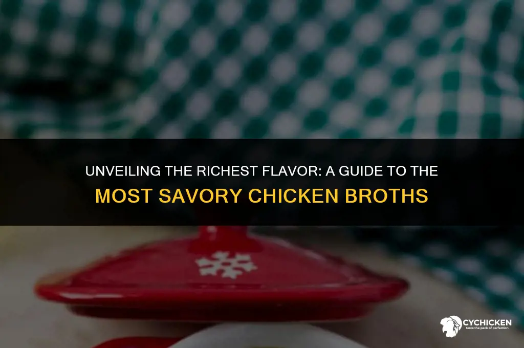 what chicken broth has the most flavor