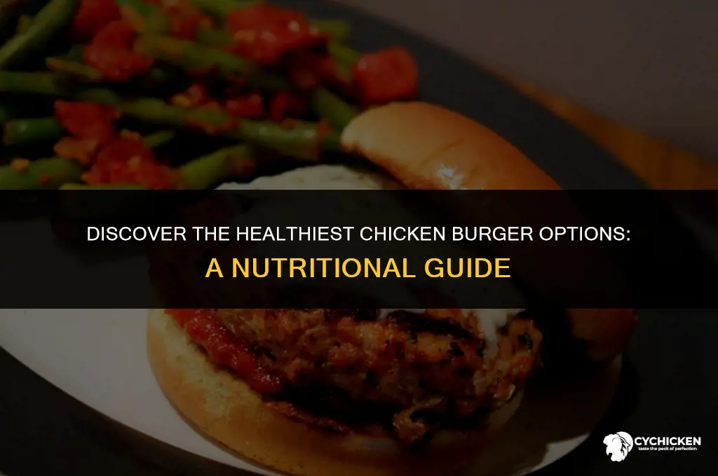 what chicken burger is healthy