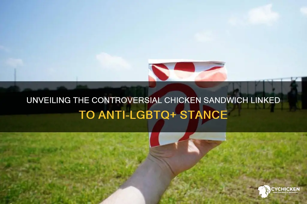 what chicken sandwich is a gay hater