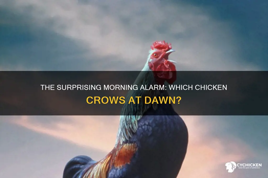 what chicken wakes you up in the morning