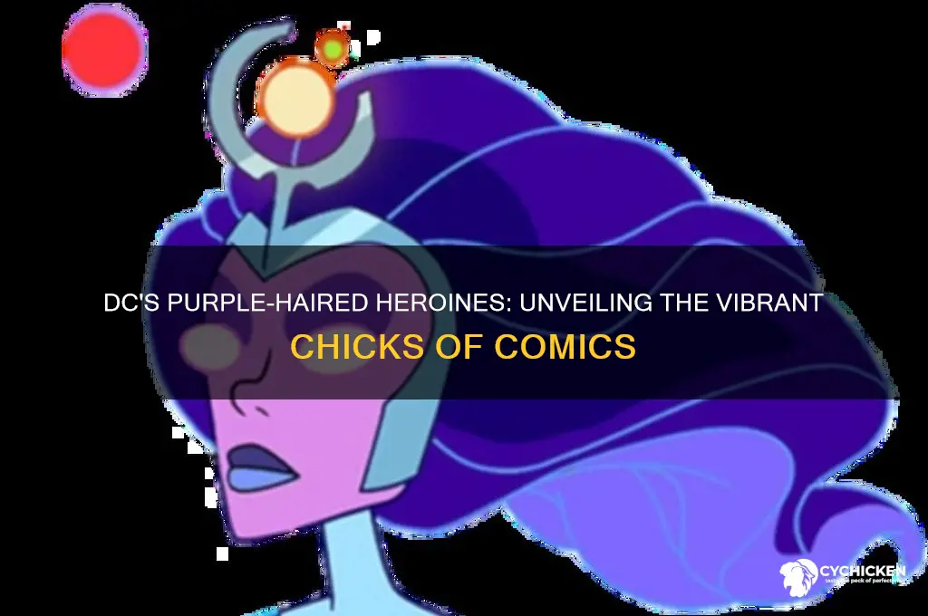 what chicks in dc comics have purple hair
