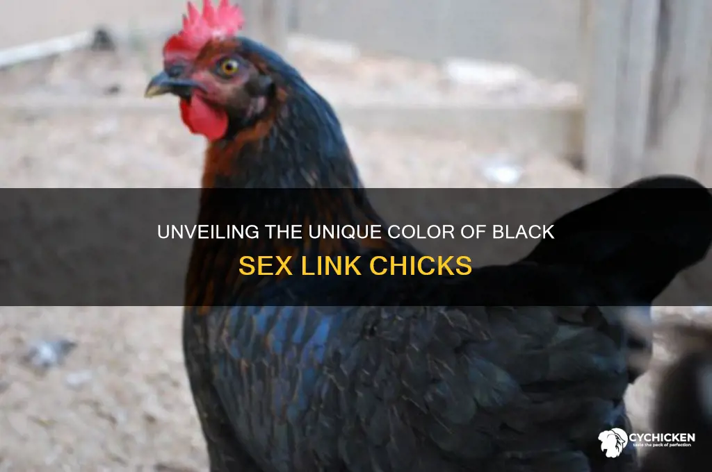 what color are black sex link chicks