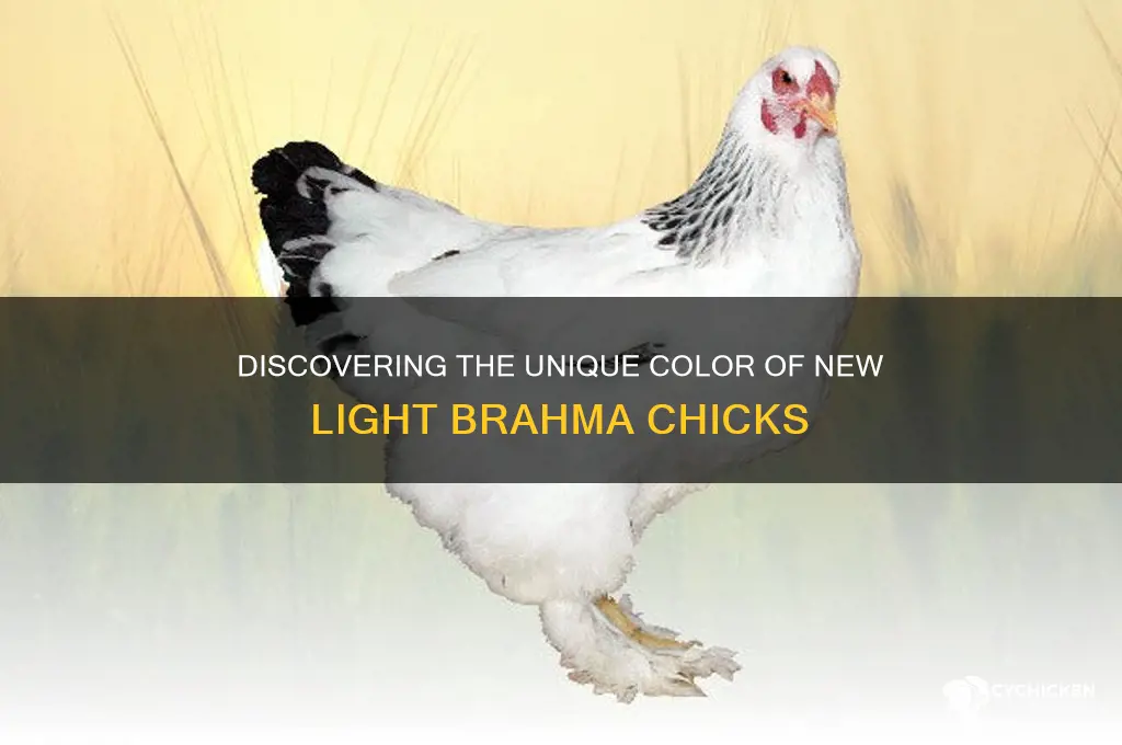 what color are new light brahma chicks