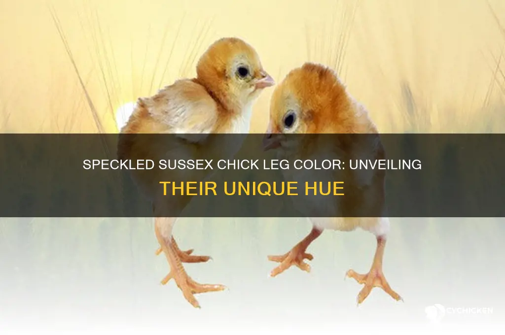what color are speckled sussex chicks legs