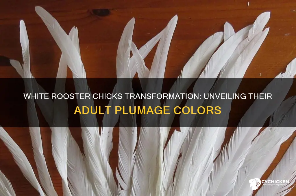 what color do white rooster chicks tuen into