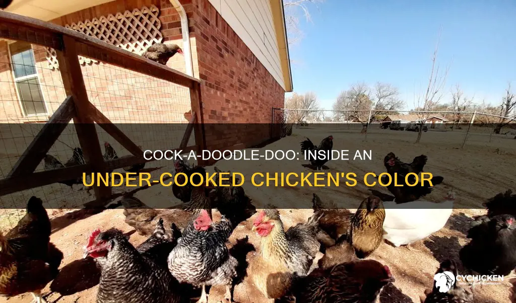 what color is an undercocked chicken on the insdie