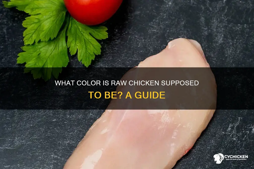 what color is raw chicken supposed to be