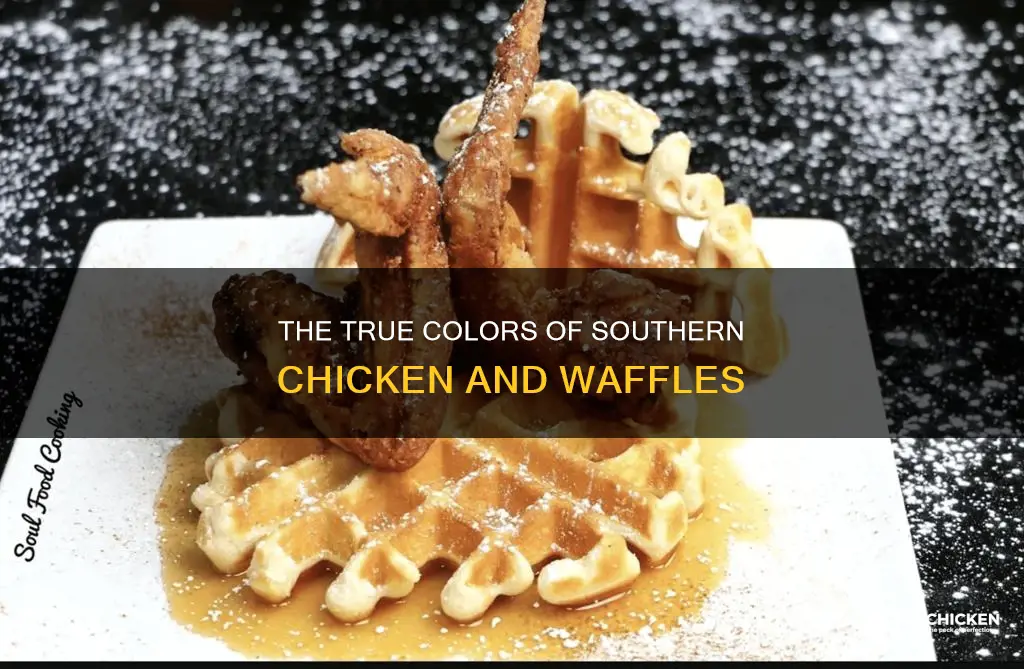 what color should authentic southern chicken and waffles be