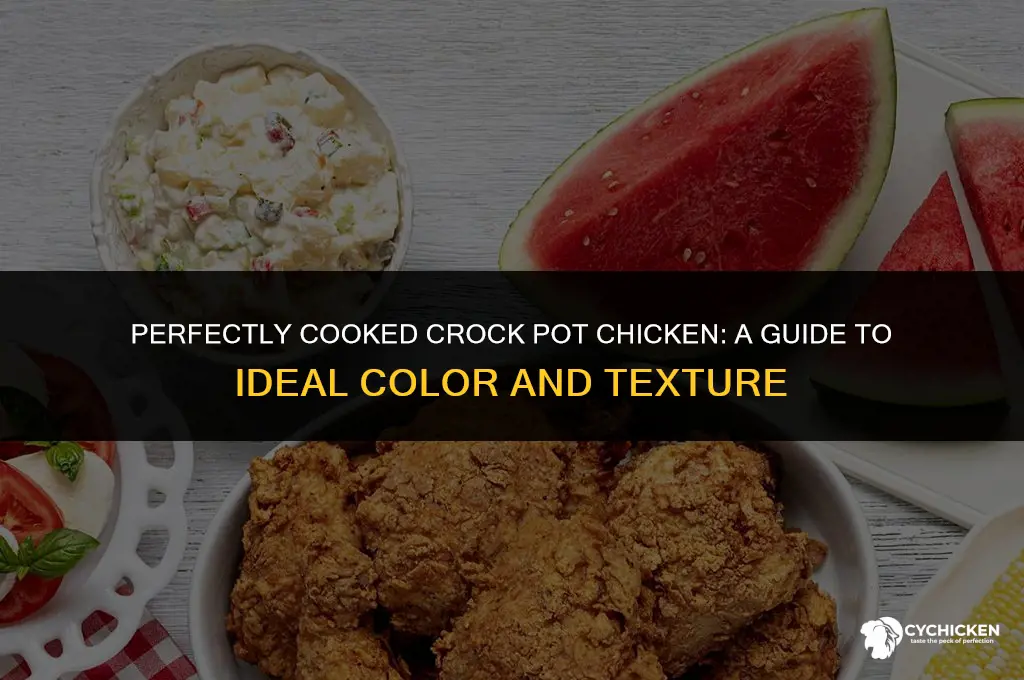 what color should crock pot chicken look like
