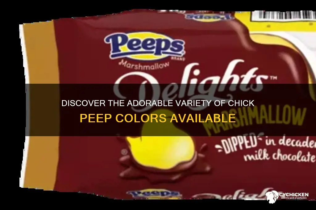 what colors do chick peeps come in