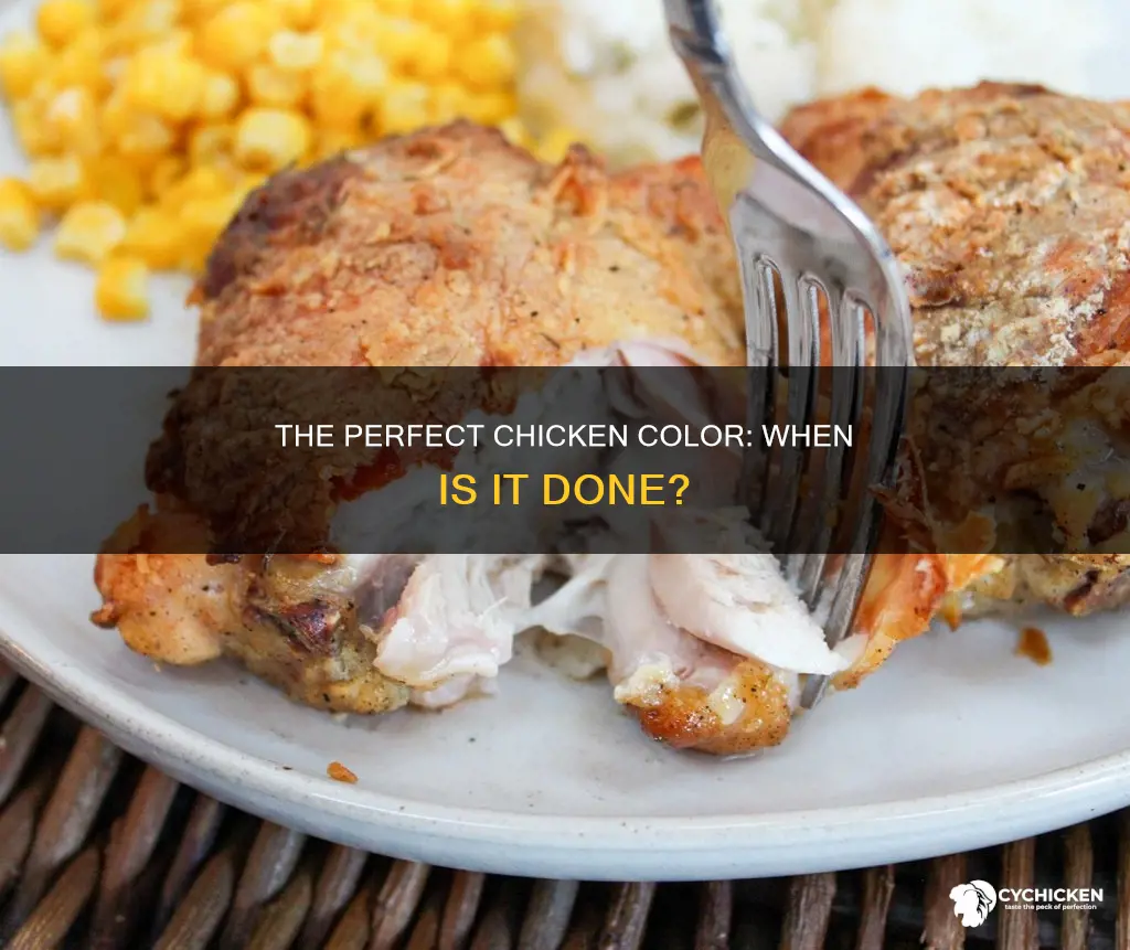 what colour should chicken be at when it
