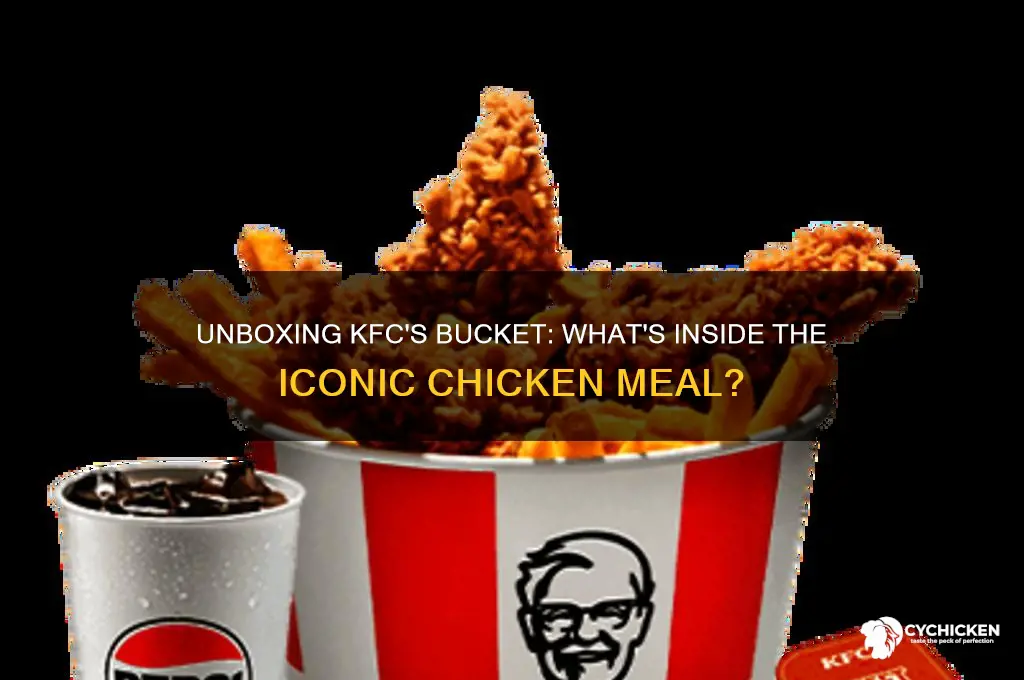 what comes in a bucket of kfc chicken