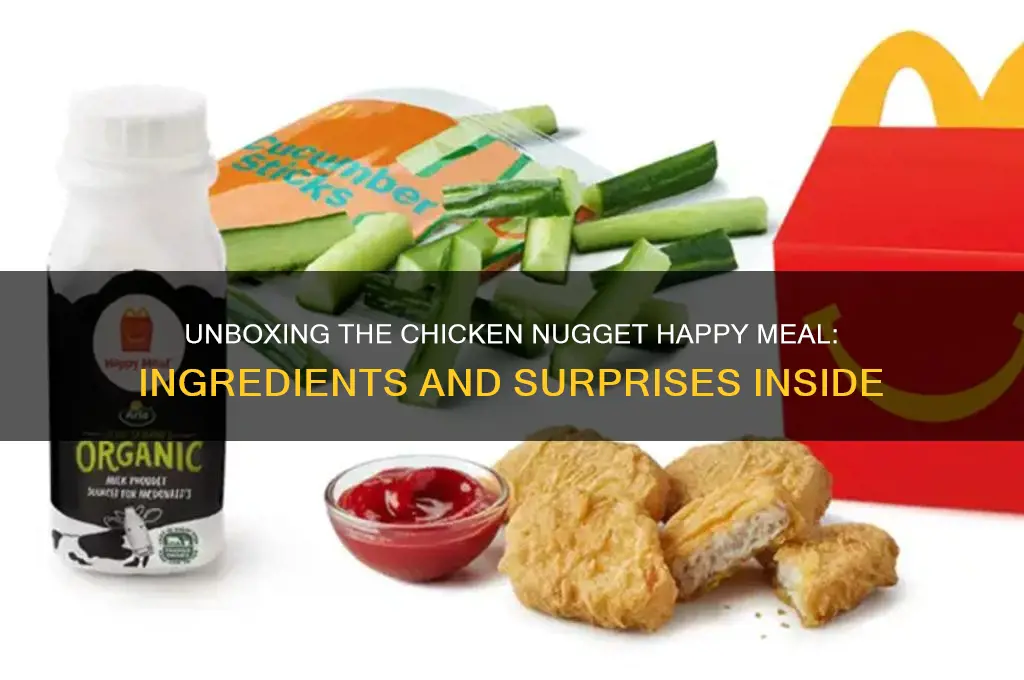 what comes in a chicken nugget happy meal