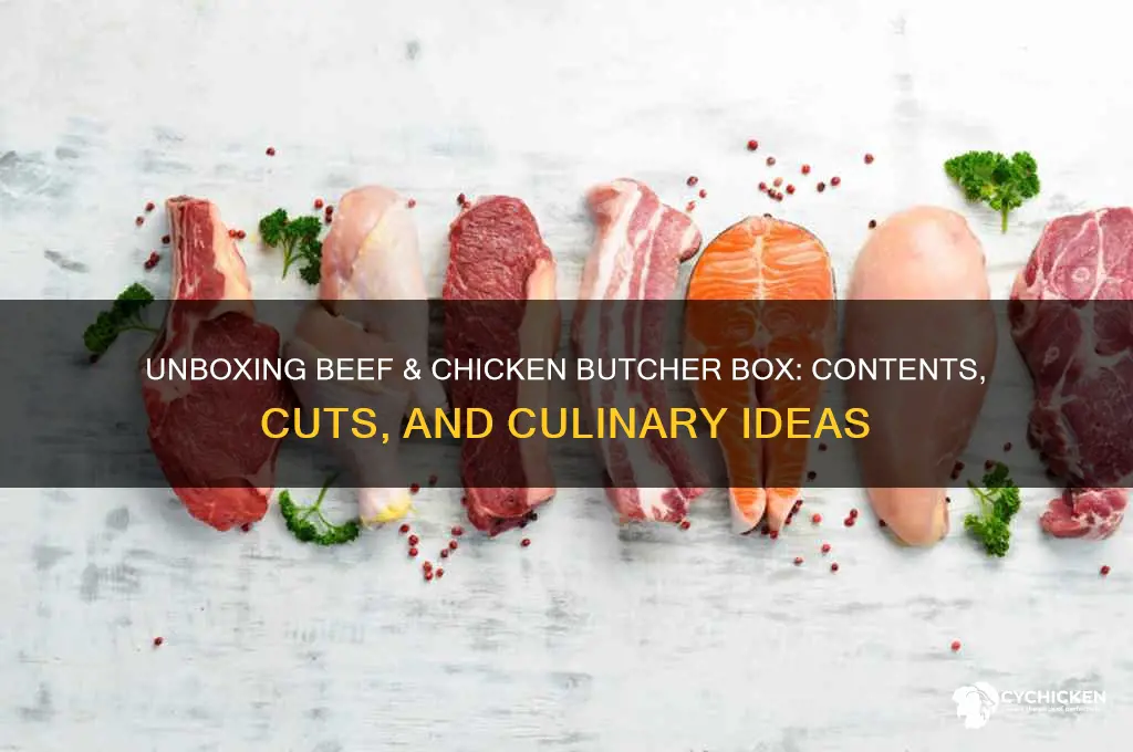 what comes in beef and chicken butcher box