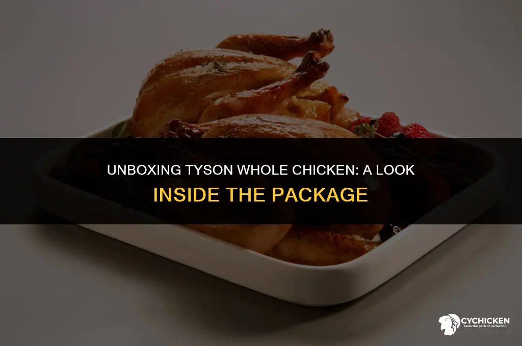 what comes inside a tyson whole chicken