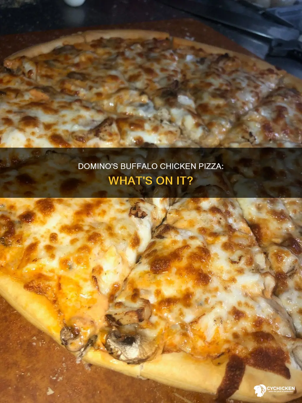 what comes on a buffalo chicken pizza from dominos