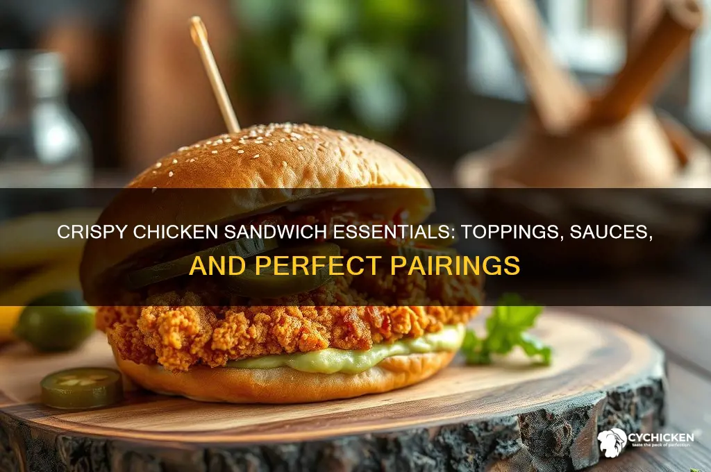 what comes on a crispy chicken sandwich