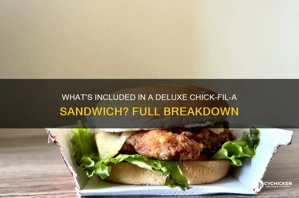 what comes on a deluxe chick f let sandwich
