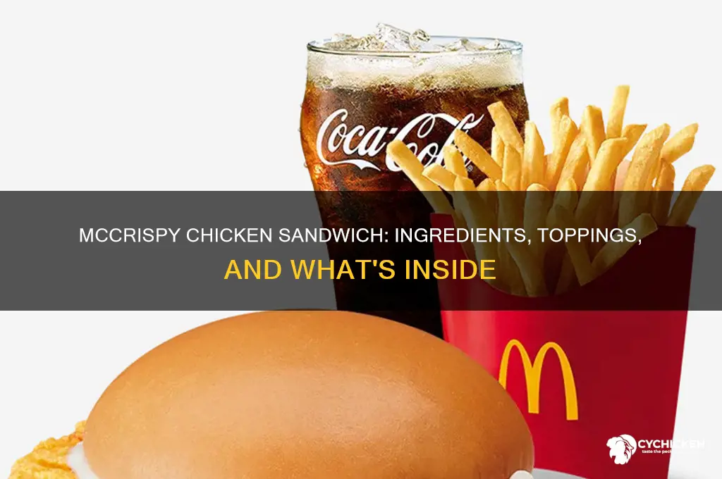 what comes on a mccrispy chicken sandwich