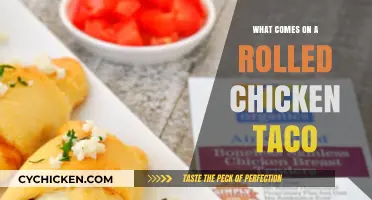 Discover the Delicious Fillings Inside a Rolled Chicken Taco