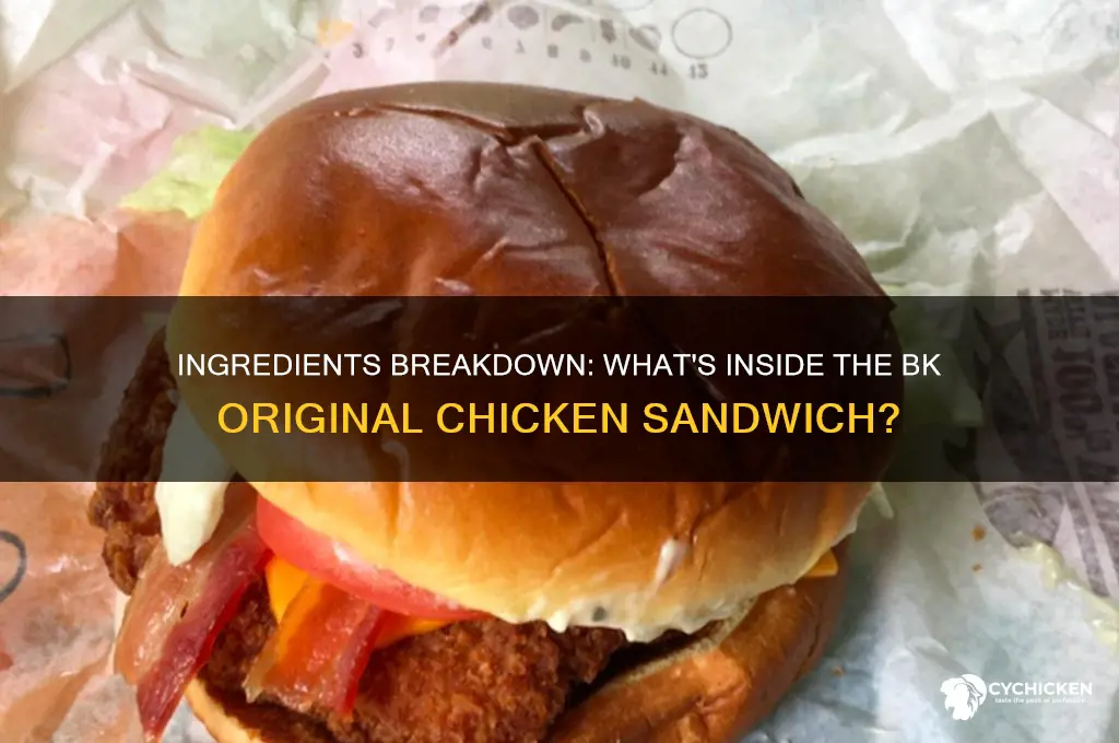 what comes on bk original chicken sandwich
