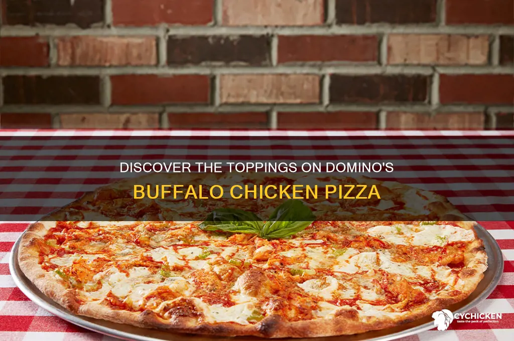 what comes on dominos buffalo chicken pizza