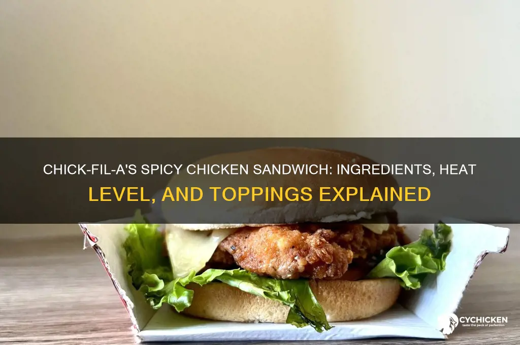 what comes on spicy chicken sandwhich chickfila