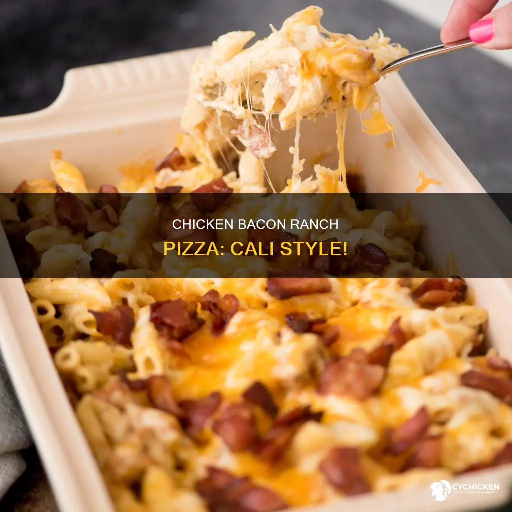 what comes on the cali chicken bacon ranch pizza