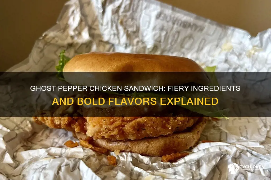 what comes on the ghost pepper chicken sandwich